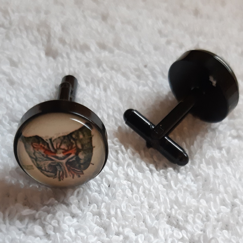 The "lungs" cufflinks